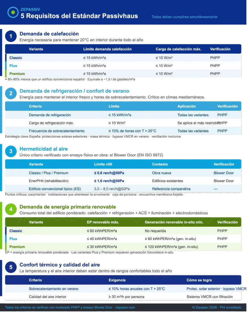 zepassiv requisitos passivhaus infografia 1